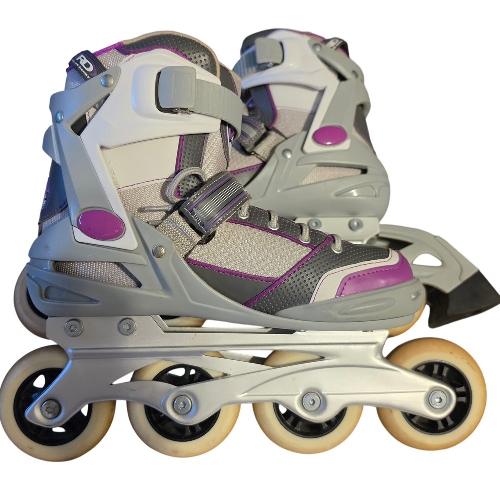 Roller Derby Aerio Q-60 Womens Inline Skates Gray Purple Size 6 5073-8361